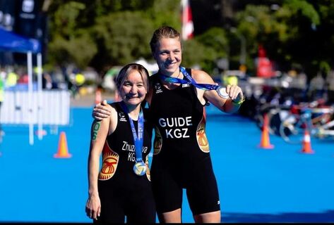 Гульназ Жузбаева завоевала золото на&nbsp;этапе Кубка мира по&nbsp;паратриатлону 