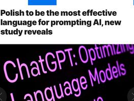 Польский язык оказался самым эффективным для команд искусственного интеллекта 