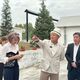 Фото мэрии. Мэр Оша открыл после капремонта корпус городского роддома