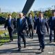 Фото пресс-службы президента КР. В Бишкеке открыли памятник «Золотой мост дружбы» 