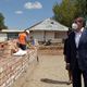 Фото пресс-службы президента. Дети села Кенеш учились в школе из контейнеров. Президенту показали новую