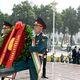 Фото пресс-службы президента КР. Возложение цветов к памятнику Исмоила Сомони