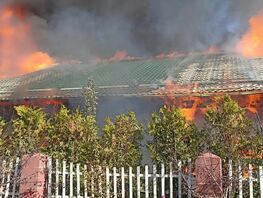 На&nbsp;Иссык-Куле горят коттеджи пансионата &laquo;Радуга&raquo; 