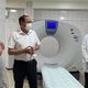 Фото пресс-центра Минздравсоцразвития. Республиканской клинической инфекционной больнице передали компьютерный томограф 