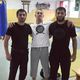 Фото @ulik_bjj. Улан Бердибаев (в центре) и чемпион мира по грэпплингу Абдурахман Муртазалиев (справа) на тренировке