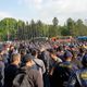 Фото 24-kg.com. На старой площади стоят автобусы для желающих выехать в военкомат 