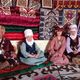 Фото из архива Жээнбека Мамырканова. Жамбы Карыбекова (вторая слева) на одной из выставок