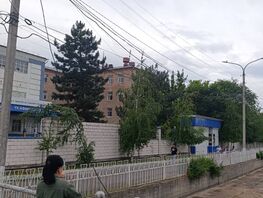 Возле бишкекской школы &#8470;&nbsp;61&nbsp;оборвался кабель и&nbsp;упал в&nbsp;реку. Горожане обеспокоены 
